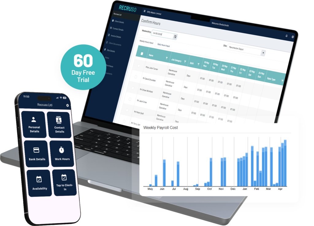 Image of Recruso Software (Temp, Payroll and Worker App)